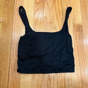 Forever 21 Black Sleeveless Crop Top